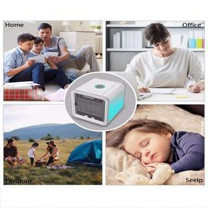 Air Cooler Mini Portable Air Conditioner Humidifier Purifier With 7 Colors Nightstand - $ 66.89 USD+