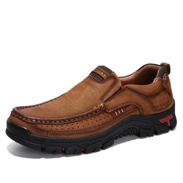 PRO COMFORT BROWN WATERPROOF LEATHER SHOES